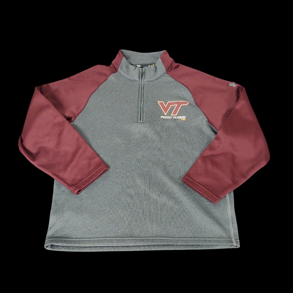 EUC Under Armour Virginia Tech Quarter Zip Pullover Size M